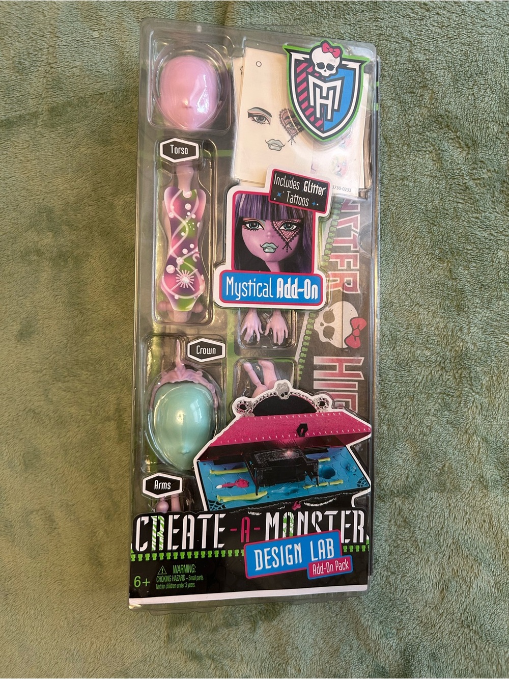 Monster High Create-A-Monster Mystical Add-On Pack with Glitter Tattoos Purple